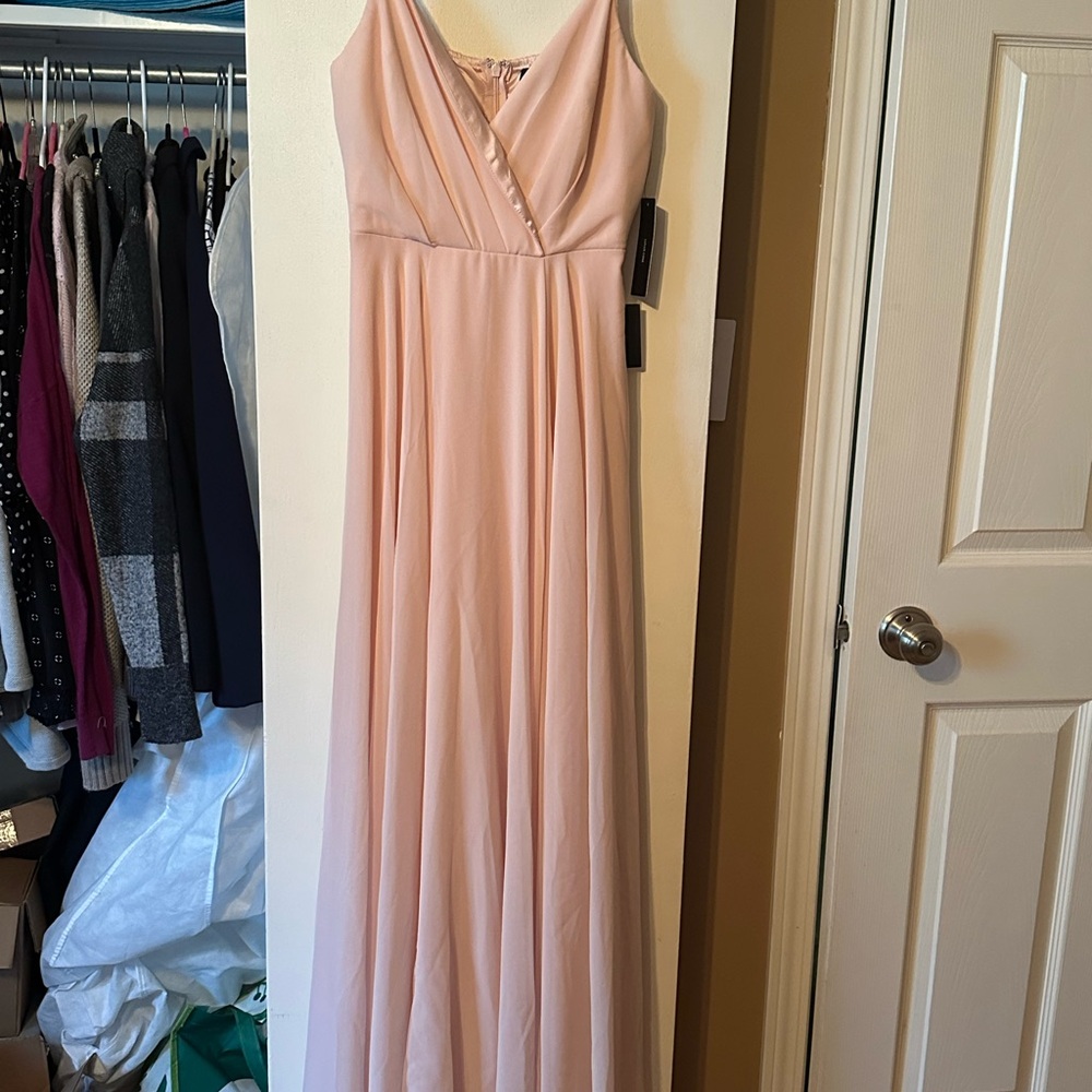 Elegant Pink Evening Gown
